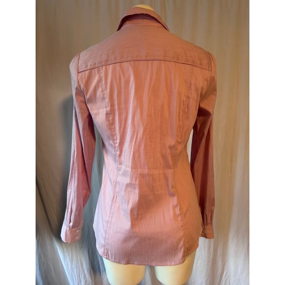 White House Black Market Striped Button Front Blouse - Picture 5 of 9